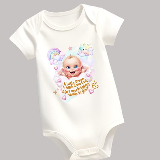 👶 Adorable Baby Romper – Soft Cotton | Cute Printed Design | Perfect Welcome Home Outfit (Unisex)