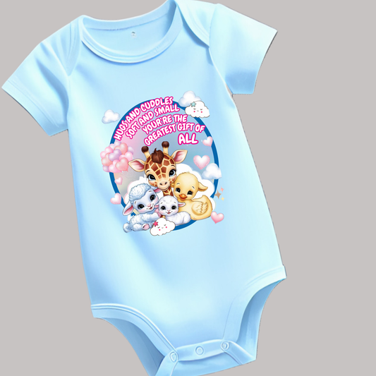 👶 Adorable Baby Romper – Soft Cotton | Cute Printed Design | Perfect Welcome Home Outfit (Unisex)