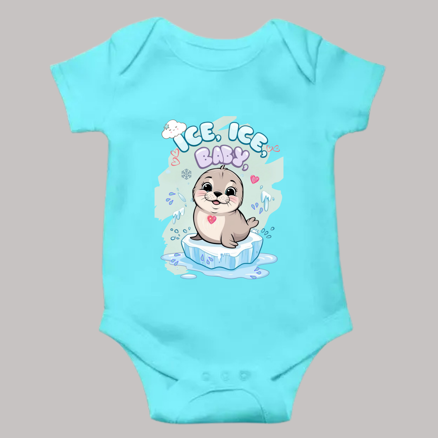 Ice, Ice Baby Romper – Cool & Cozy Baby Outfit (Unisex)