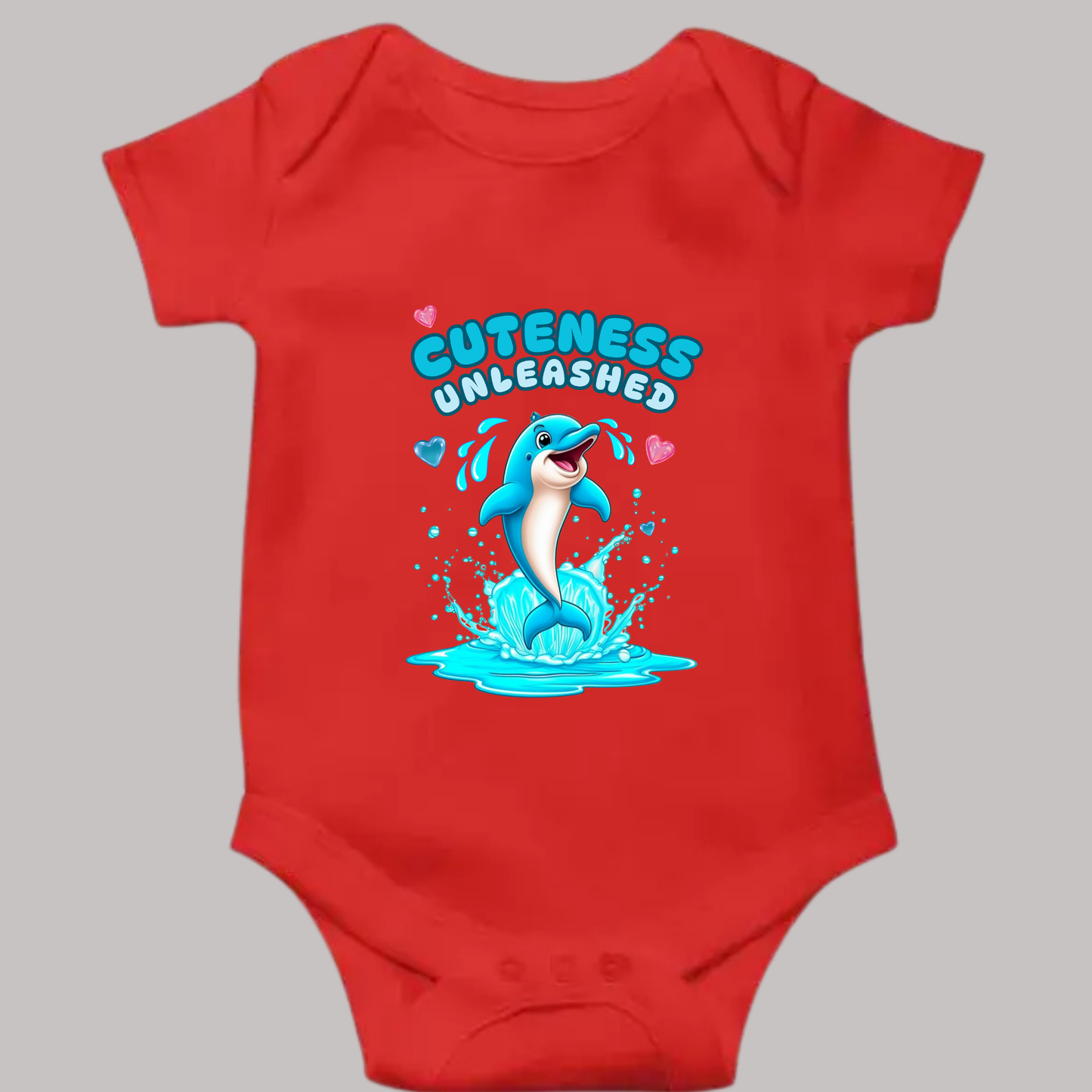 Cuteness Unleashed Romper – Soft & Playful Baby Outfit (Unisex)
