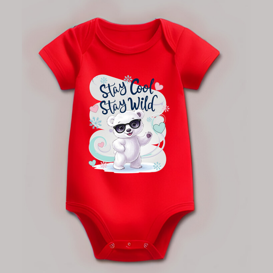Stay Cool, Stay Wild Romper – Fun & Comfy Baby Outfit ( Unisex)