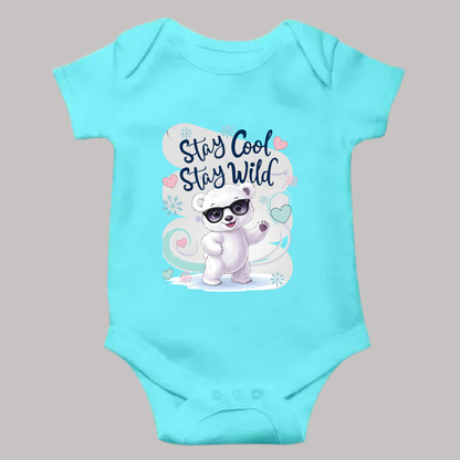 Stay Cool, Stay Wild Romper – Fun & Comfy Baby Outfit ( Unisex)