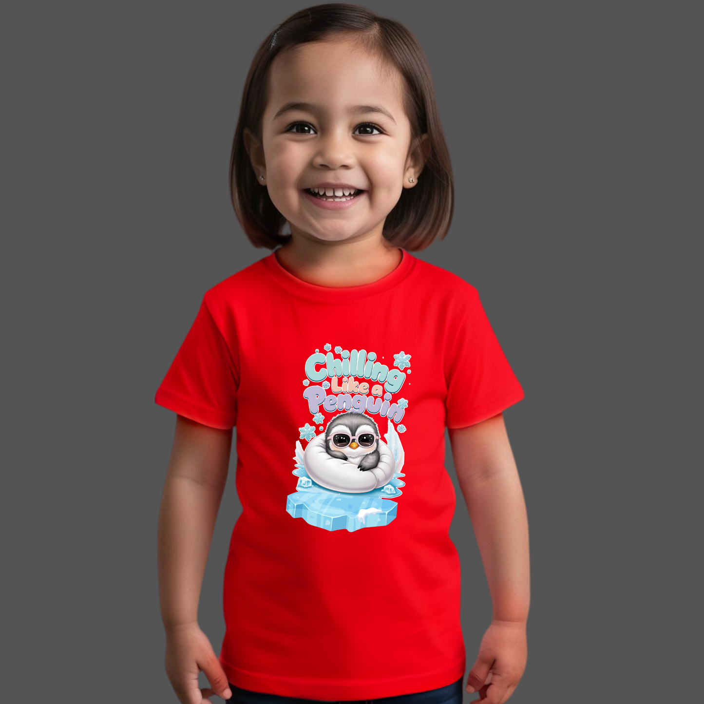 Chilling Like a Penguin T-Shirt – Cool & Adorable Tee for Babies & Kids