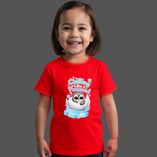 Chilling Like a Penguin T-Shirt – Cool & Adorable Tee for Babies & Kids