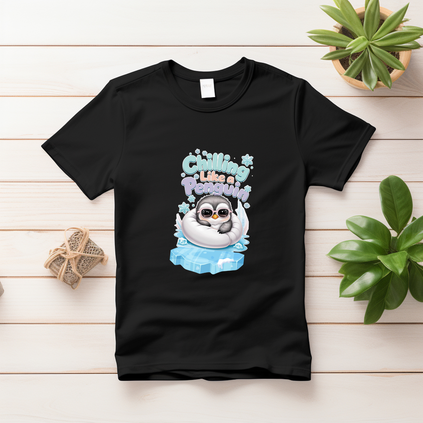 Chilling Like a Penguin T-Shirt – Cool & Adorable Tee for Babies & Kids