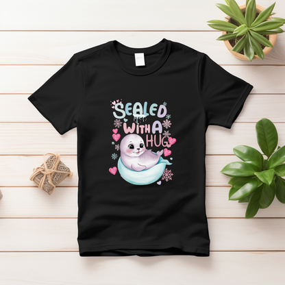 Sealed with a Hug T-Shirt – Cute & Comfy Tee for Babies & Kids