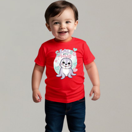 Sealed with a Hug T-Shirt – Cute & Comfy Tee for Babies & Kids