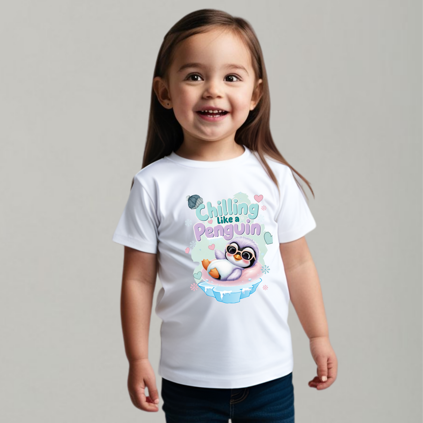 Chilling Like a Penguin T-Shirt – Cool & Adorable Tee for Babies & Kids