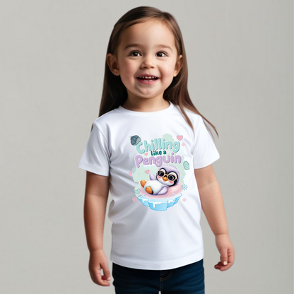 Chilling Like a Penguin T-Shirt – Cool & Adorable Tee for Babies & Kids