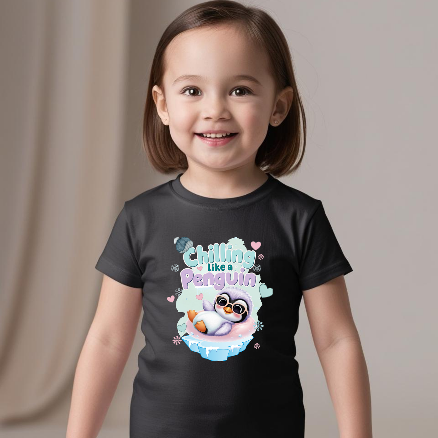 Chilling Like a Penguin T-Shirt – Cool & Adorable Tee for Babies & Kids