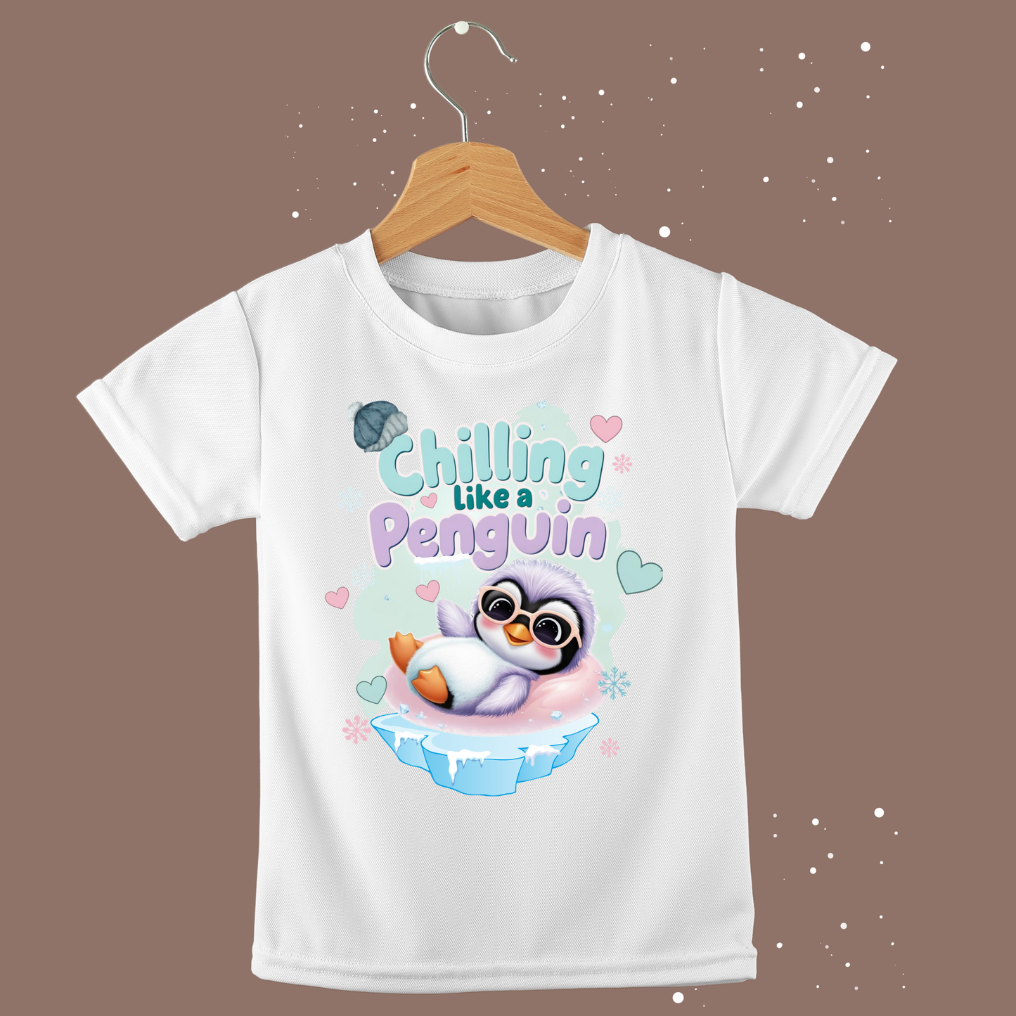 Chilling Like a Penguin T-Shirt – Cool & Adorable Tee for Babies & Kids