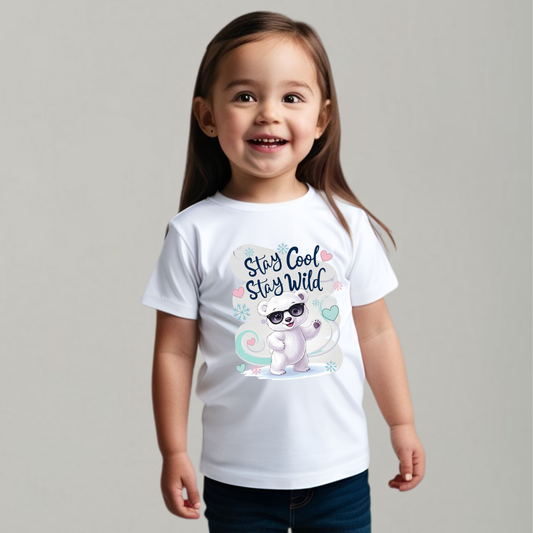 Stay Cool, Stay Wild T-Shirt – Trendy & Fun Tee for Babies & Kids