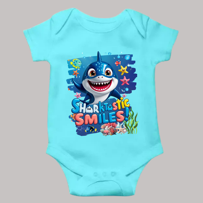 Snappy Shark Romper - Sharktastic Smiles - Unisex