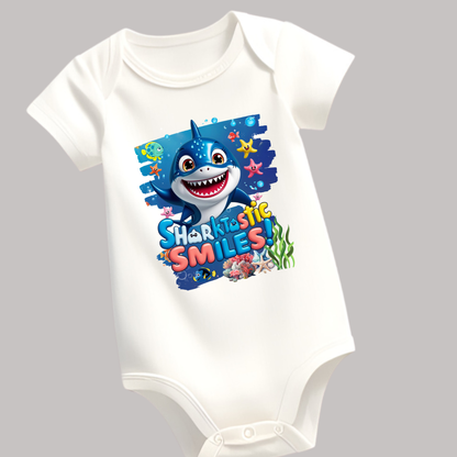 Snappy Shark Romper - Sharktastic Smiles - Unisex