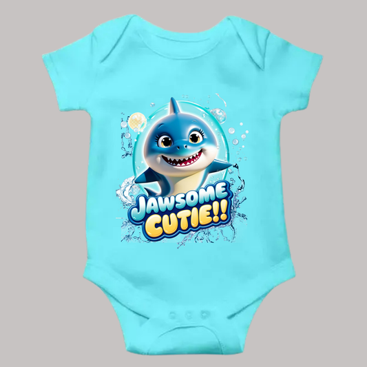 Snappy Shark Romper -  "Jawsome Cutie" - Unisex