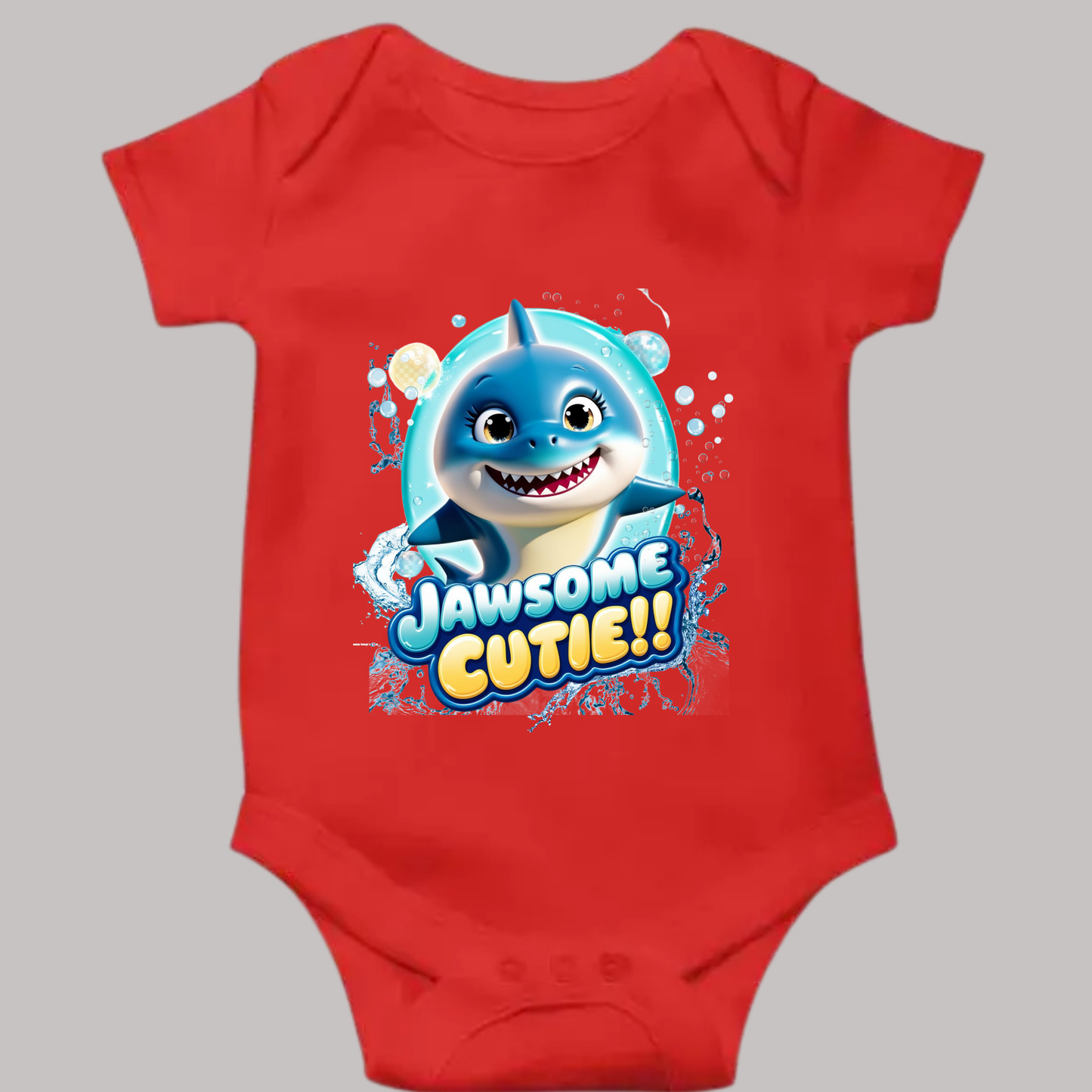 Snappy Shark Romper -  "Jawsome Cutie" - Unisex