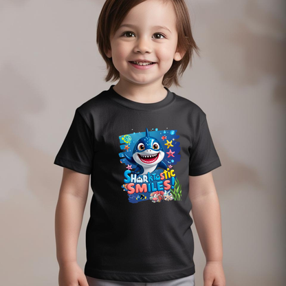 Snappy Shark Kids T-Shirt - "Sharktastic Smiles"