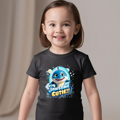 Snappy Shark Kids T-Shirt -" Jawsome Cutie"
