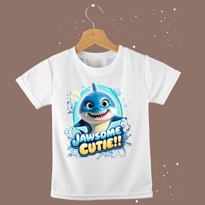 Snappy Shark Kids T-Shirt -" Jawsome Cutie"