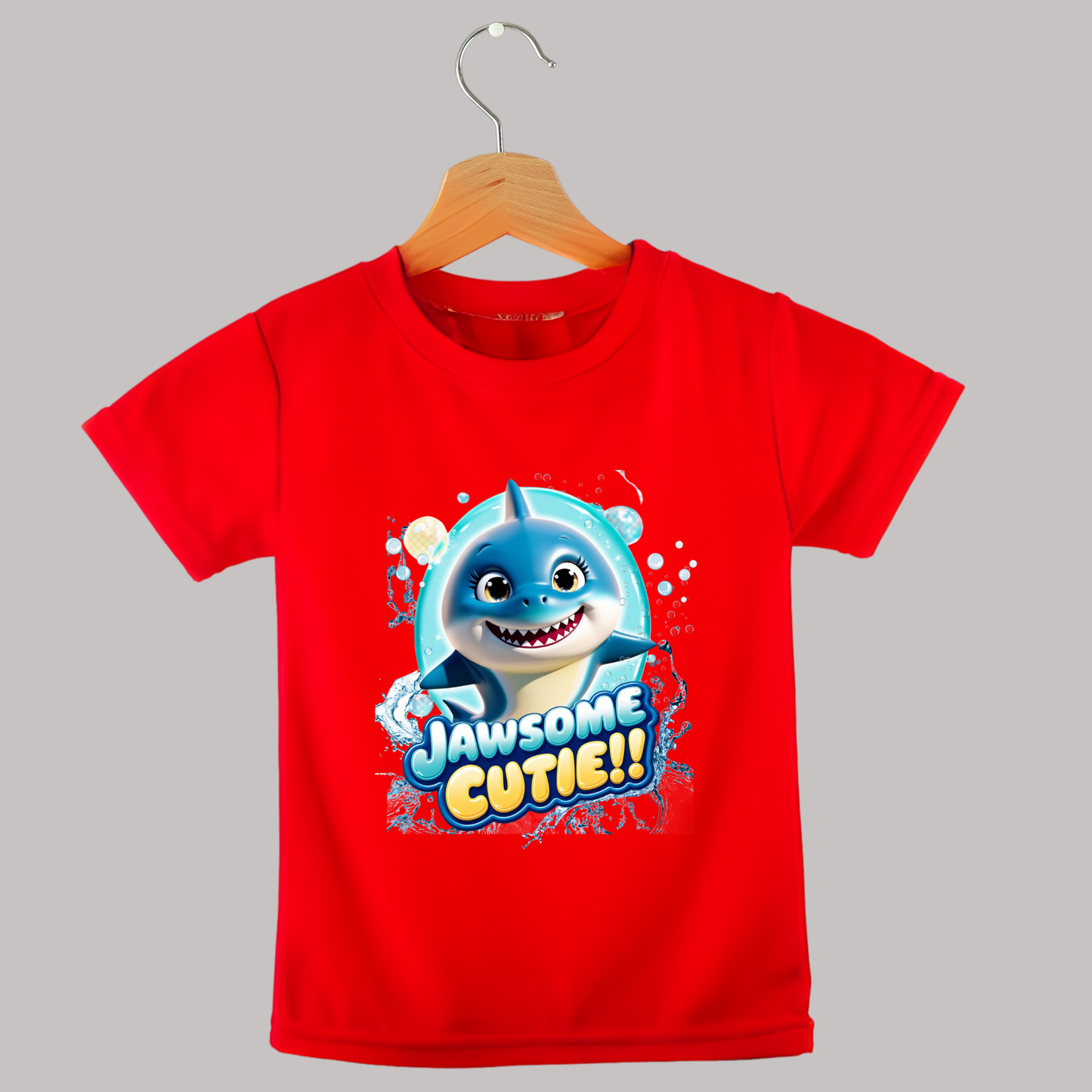 Snappy Shark Kids T-Shirt -" Jawsome Cutie"