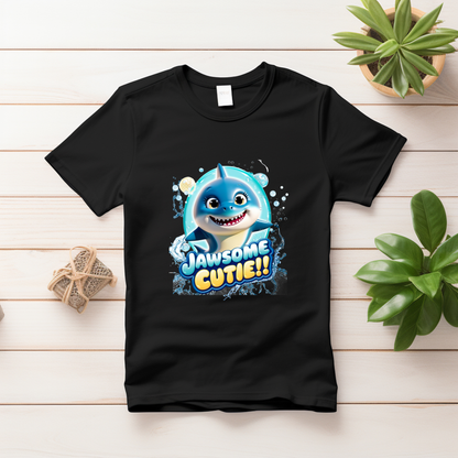Snappy Shark Kids T-Shirt -" Jawsome Cutie"
