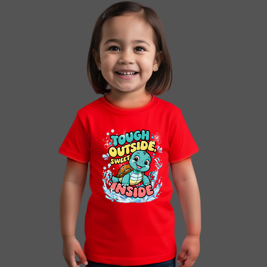 🐢 Meet Shelly the Sea Turtle! Tough Outside, Sweet Inside - Ocean Adventure Summer T-shirts for Kids