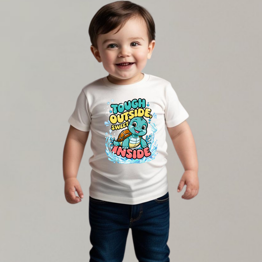 🐢 Meet Shelly the Sea Turtle! Tough Outside, Sweet Inside - Ocean Adventure Summer T-shirts for Kids