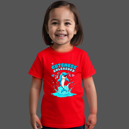 Cuteness Unleashed T-Shirt – Fun & Adorable Dolphin Tee for Kids