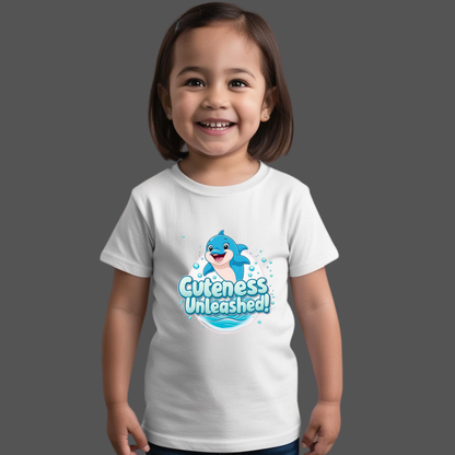 Cuteness Unleashed T-Shirt – Fun & Adorable Dolphin Tee for Kids