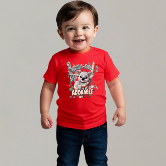 Koala-fied to Be Adorable - Baby T-Shirt Boys
