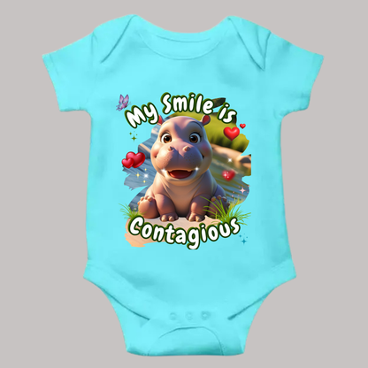 My Smile is Contagious - Unisex Baby Romper