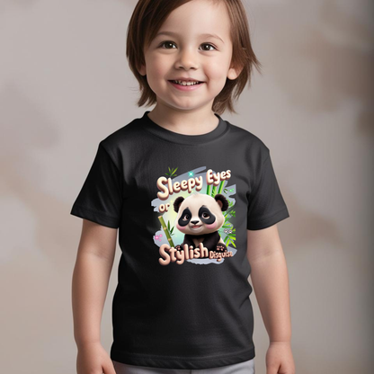 Sleepy Eyes or Stylish Disguise - Panda Design - Baby T-Shirt