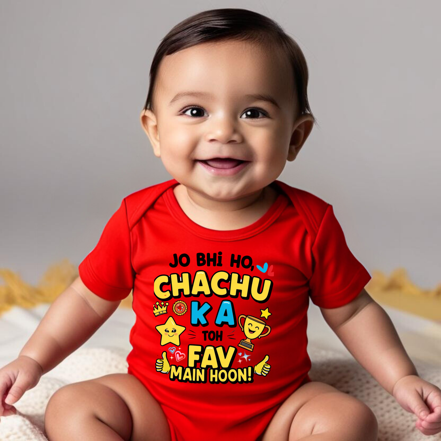 Jo bhi ho, Chachu ka fav toh main hoon! – Cute  Rompers - Unisex