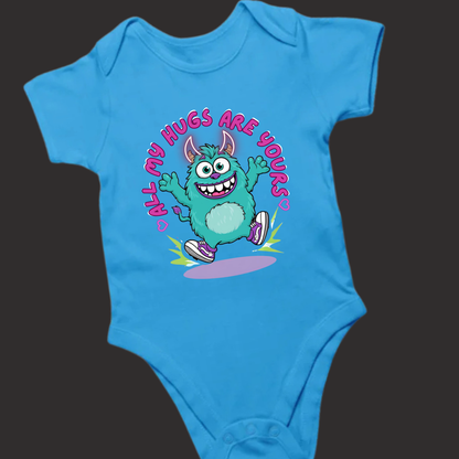 All My Hugs Are Yours – Soft Baby Romper - Unisex