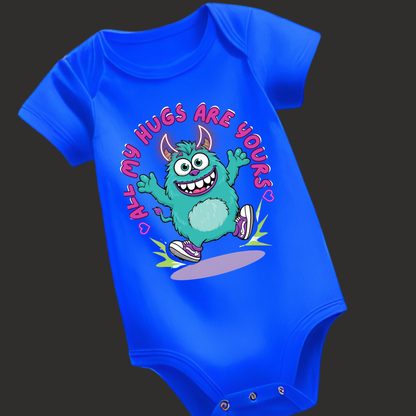 All My Hugs Are Yours – Soft Baby Romper - Unisex