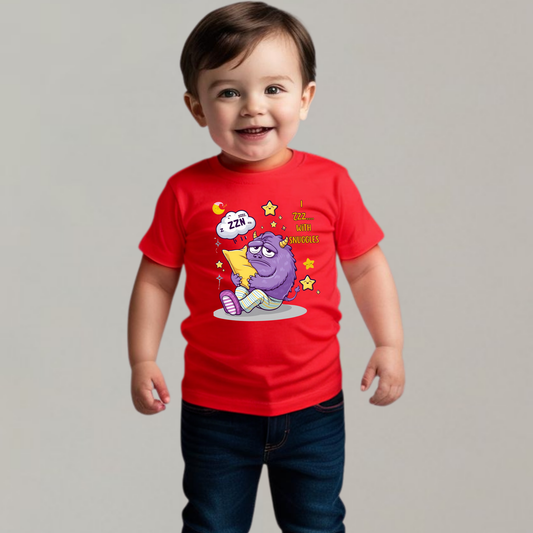 I Zzz.... with Snuggles – Cozy Kids T-Shirt