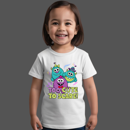 Too Cute to Scare – Adorable Kids T-Shirt