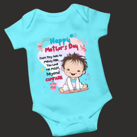 From Tiny Toes to Messy Hair – Mother's Day Special Romper ( Unisex)