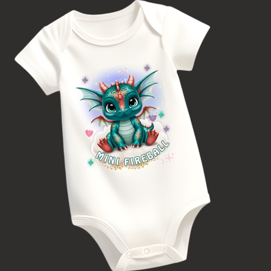 Lil' Dragon Collection – "Mini Fireball" Romper