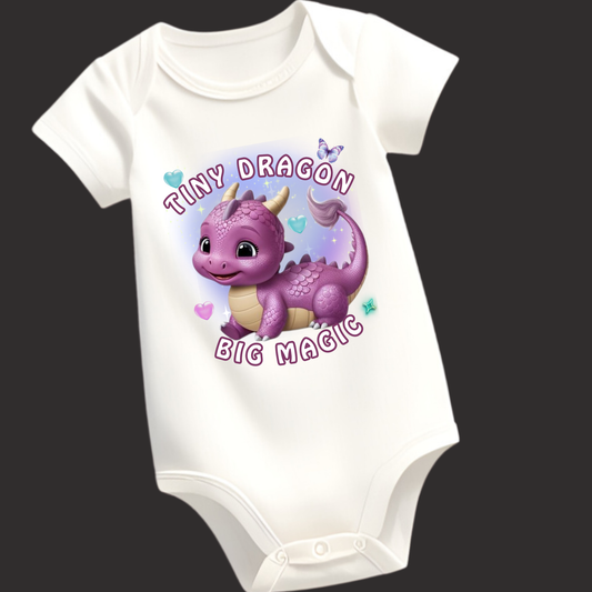 Lil' Dragon Collection – "Tiny Dragon, Big Magic" Romper