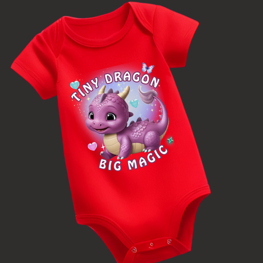 Lil' Dragon Collection – "Tiny Dragon, Big Magic" Romper