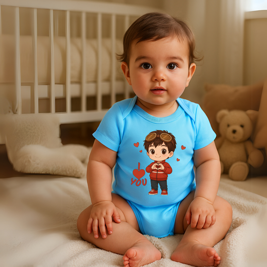 I Love U – Cute Chibi Baby T-Shirt for Toddlers