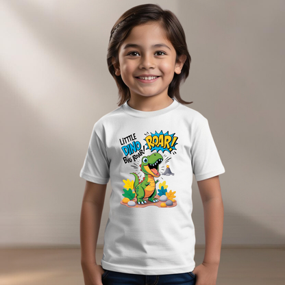 Baby Dinosaur Romper - 'Little Dino' Design | Soft Cotton Toddler T-Shirt
