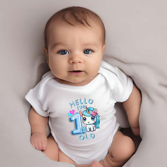 Adorable Baby Milestone Rompers | 1 month old | Soft & Comfy Cotton