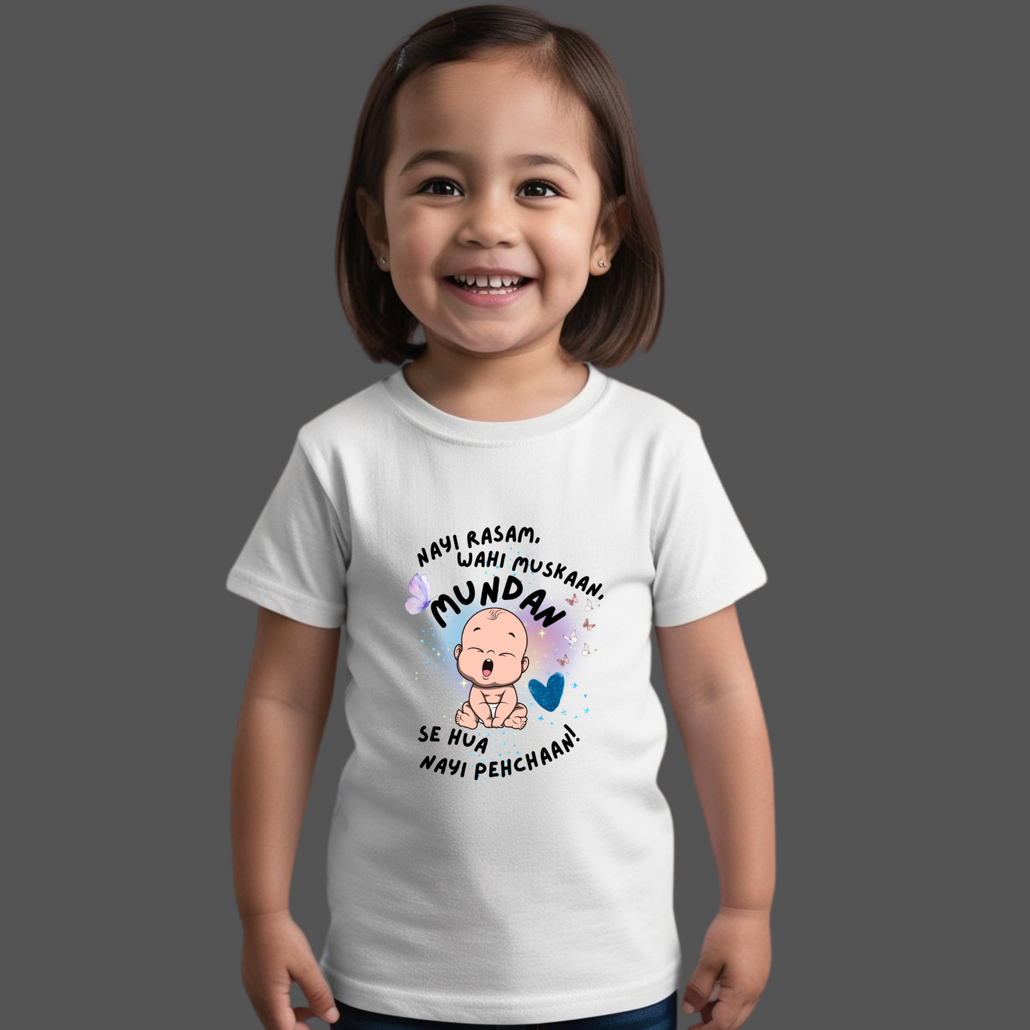 Customized Mundan Ceremony T-Shirt – Celebrate Baby’s First Haircut in Style