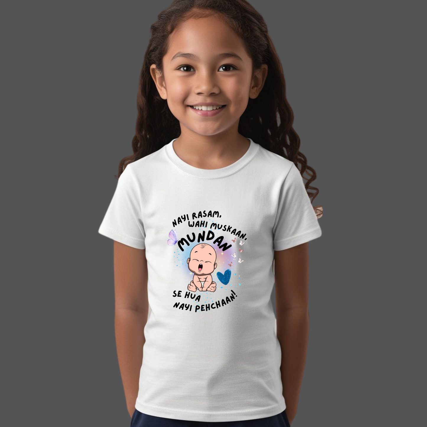 Customized Mundan Ceremony T-Shirt – Celebrate Baby’s First Haircut in Style