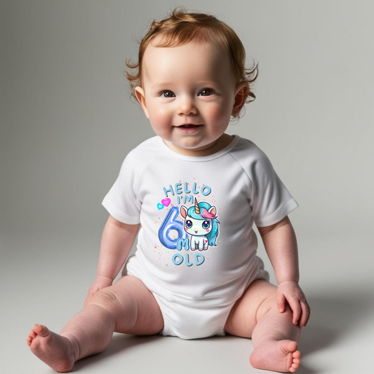 Adorable Baby Milestone Rompers | 6 month old | Soft & Comfy Cotton