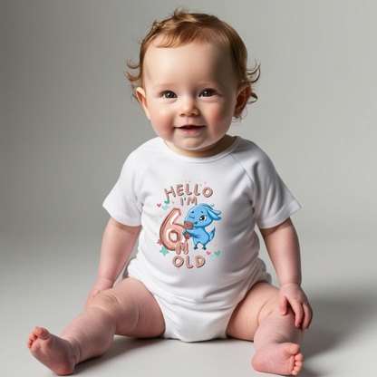Adorable Baby Milestone Rompers | 6 months old | Soft & Comfy Cotton