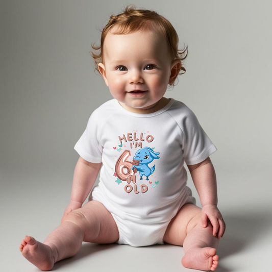 Adorable Baby Milestone Rompers | 6 months old | Soft & Comfy Cotton
