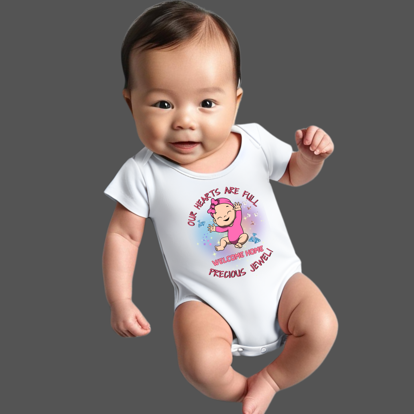 Welcome Home Baby Romper - Unisex -(0-5 months)